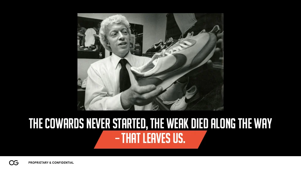 Original Capital closing slide with a quote over a photo