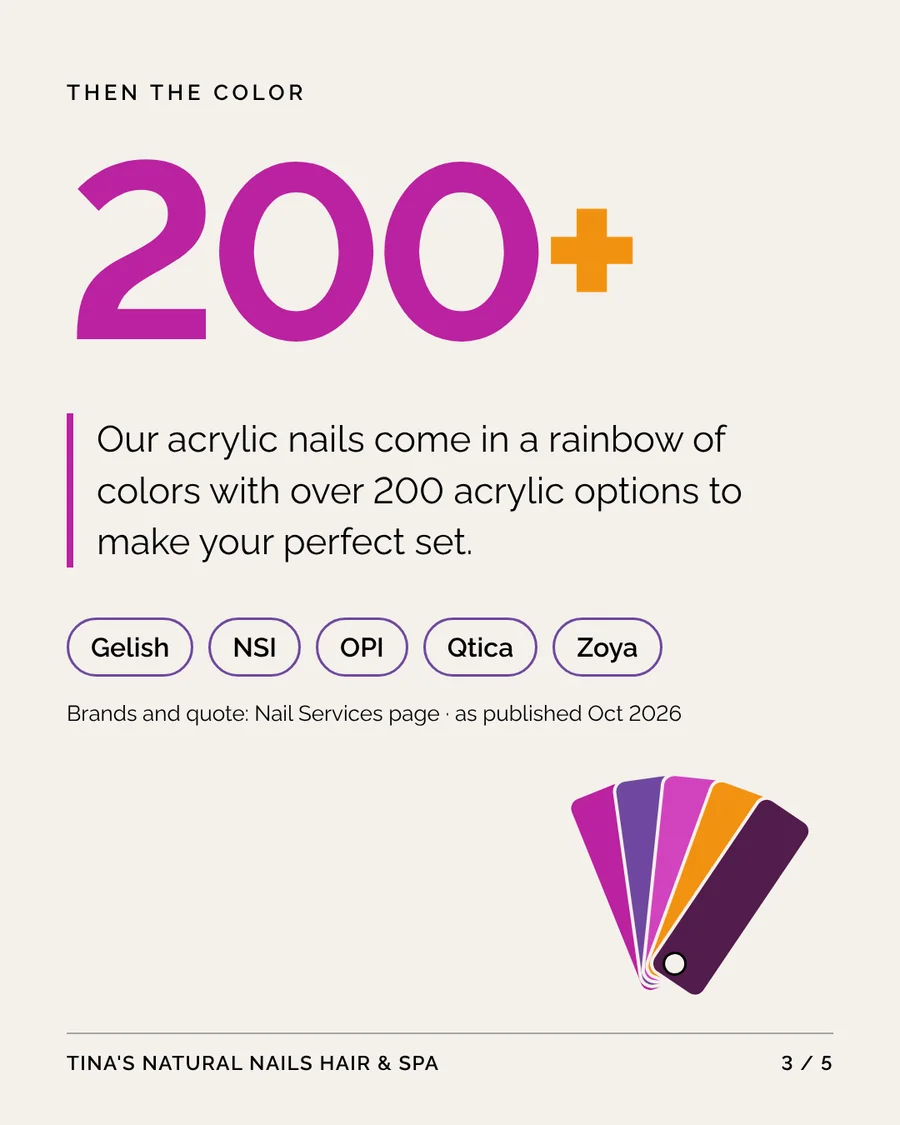 Slide 3: 200+ acrylic colors